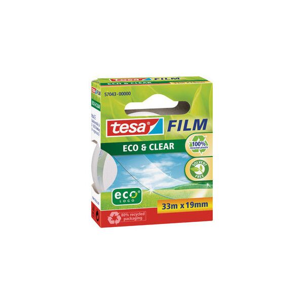 Klebefilm tesafilm®  Eco & Clear, unsichtbar, Bandgröße (L x B): 33 m x 19 mm
