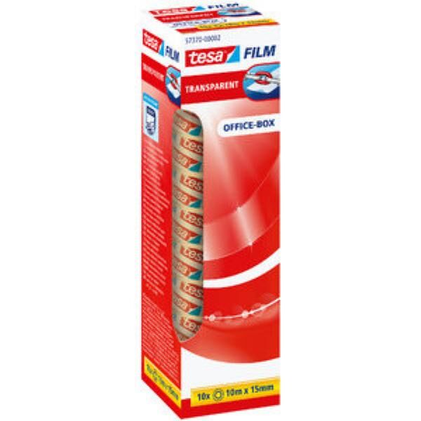 Tesa Klebeband Office-Box 57370-00002-11, 15mm x 10m, transparent 10 Rollen