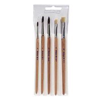 Pelikan Pinsel-Set 5-teilig Sorten 613F & 24 2x flach...