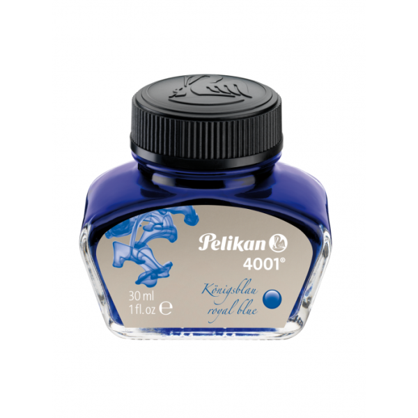 Tinte 4001®, königsblau, Glas mit 30 ml Füllertinte