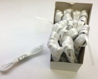 Uni-Doppelsatin – Schleifenband – 3mm x 3m - weiß