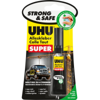UHU ALLESKLEBER SUPER Strong & Safe, Tube mit 7g,...