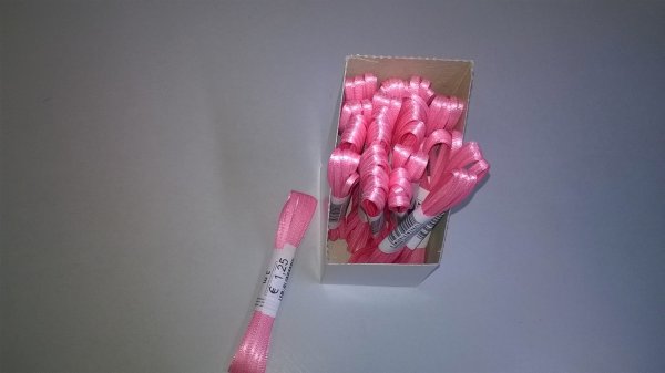 Uni-Doppelsatin – Schleifenband - 3mm x 3m - rosa