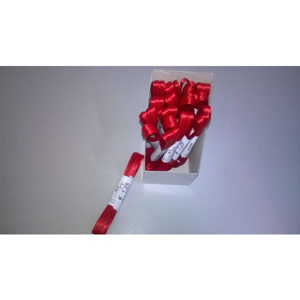 Uni-Doppelsatin – Schleifenband - 3mm x 3m - rot