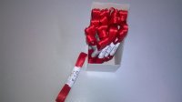 Uni-Doppelsatin – Schleifenband - 3mm x 3m - rot