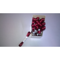 Uni-Doppelsatin – Schleifenband - 3mm x 3m – kardinal