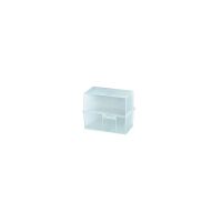Karteibox DIN A7 quer, max 300 Karten m. Stahlscharnier,...