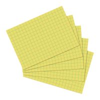 Karteikarte A6 100Stück kariert gelb