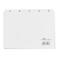 Durable Leitregister Kunststoff A-Z A5-quer weiß...