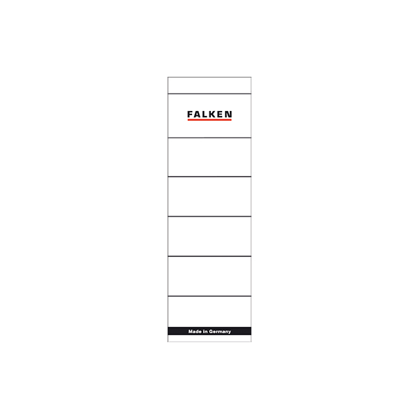 Falken Rückenschilder 80037047, weiß, breit/kurz, 60x190mm, selbstklebend 10 StückFalken Rückenschilder 80037047, weiß, breit/kurz, 60x190mm, selbstklebend 10 Stück