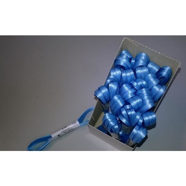 Uni-Doppelsatin Schleifenband Strängchen 3mm x 3m hellblau