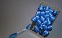 Uni-Doppelsatin – Schleifenband - 3mm x 3m - hellblau