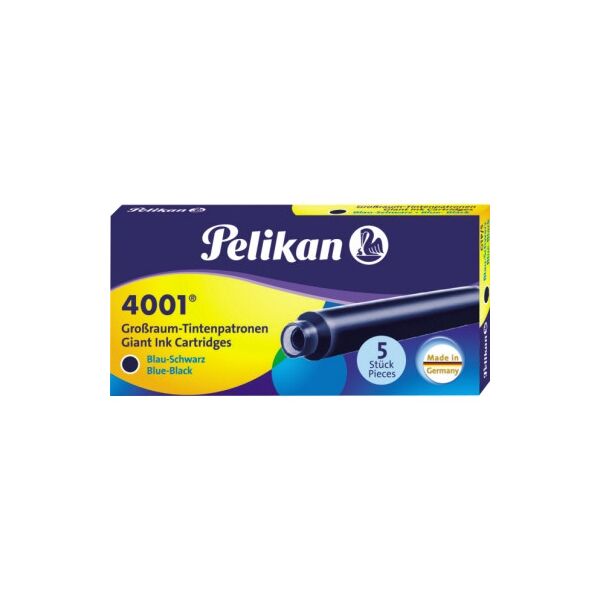 Pelikan Füllerpatronen 4001GTP/5 310607 blauschwarz Großraumpatrone 5 Stück
