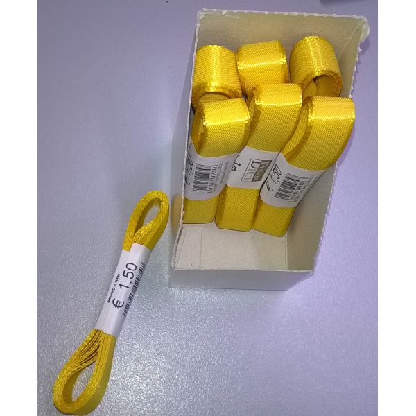 Uni-Taftband – Schleifenband - 15mm x 3m - gelb
