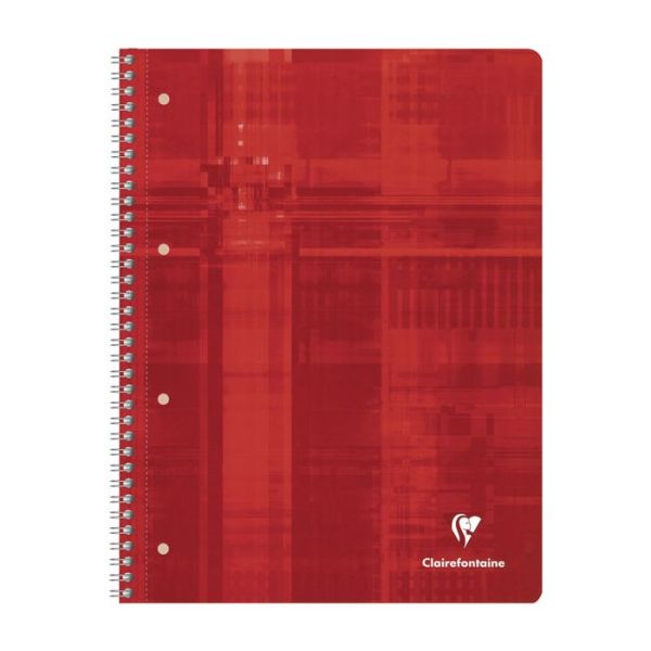 Collegeblock mikroperforiert mit Ringbuchlochung Clairefontaine, DIN A4+ 22,5x29,7cm, 120 Blatt, 90g, Lineatur 25 liniert mit Rand