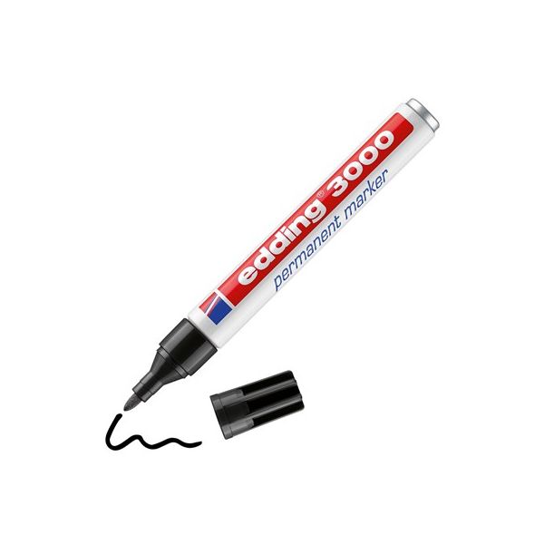 Permanentmarker edding 3000, nachfüllbar 1,5 - 3 mm, schwarz