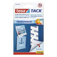 TACK Klebepads transparent 72 Klebepads doppelseitige...