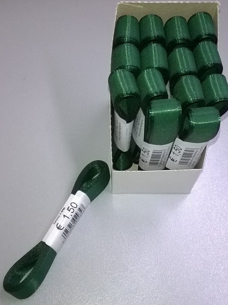 Uni-Taftband – Schleifenband - 15mm x 3m - dunkelgrün