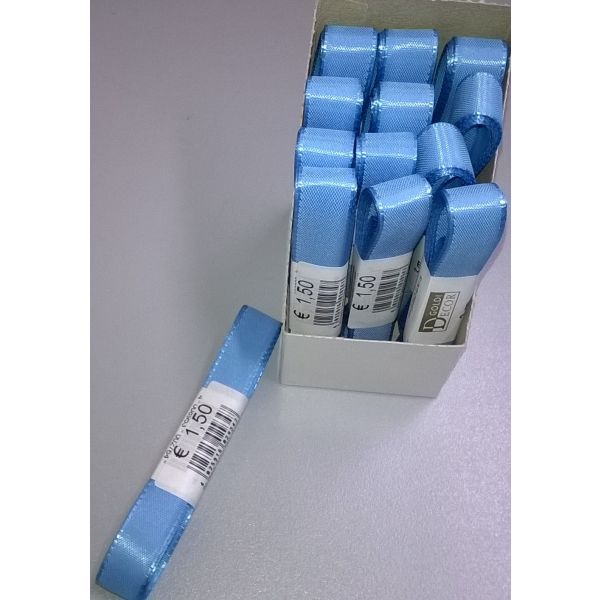 Uni-Taftband – Schleifenband - 15mm x 3m -  hellblau