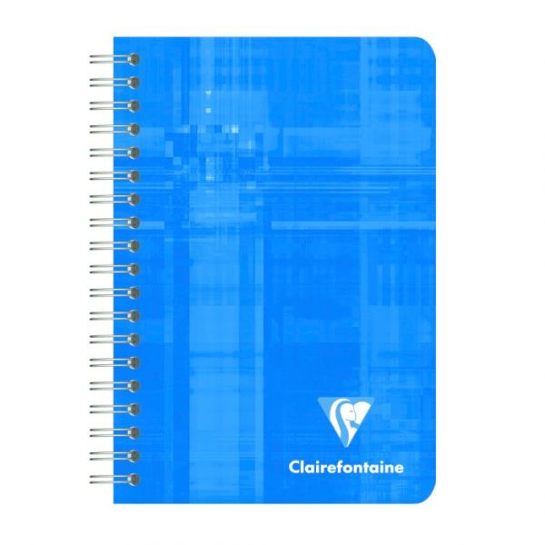 Spiralheft Clairefontaine 9 x 14 kariert - Notizheft mit Spiale Clairefontaine, 9x14cm, 90 Blatt, 90g, kariert