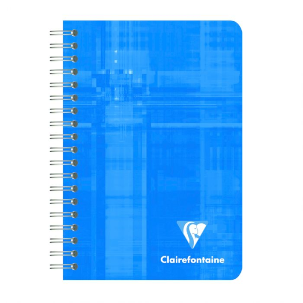 Spiralheft Clairefontaine 9 x 14 kariert - Notizheft mit Spiale Clairefontaine, 9x14cm, 90 Blatt, 90g, kariert