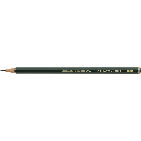 Bleistift CASTELL® 9000 Härtegrad HB Schaftfarbe dunkelgrün 1 Stück