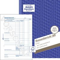 Kassenbericht, 50 Originale mit Mikroperforation, DIN A5,...