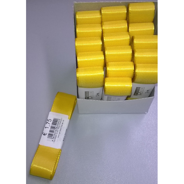 Uni-Taftband – Schleifenband – 25mm x 3m - gelb
