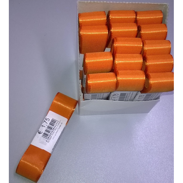 Uni-Taftband – Schleifenband – 25mm x 3m mm  - orange