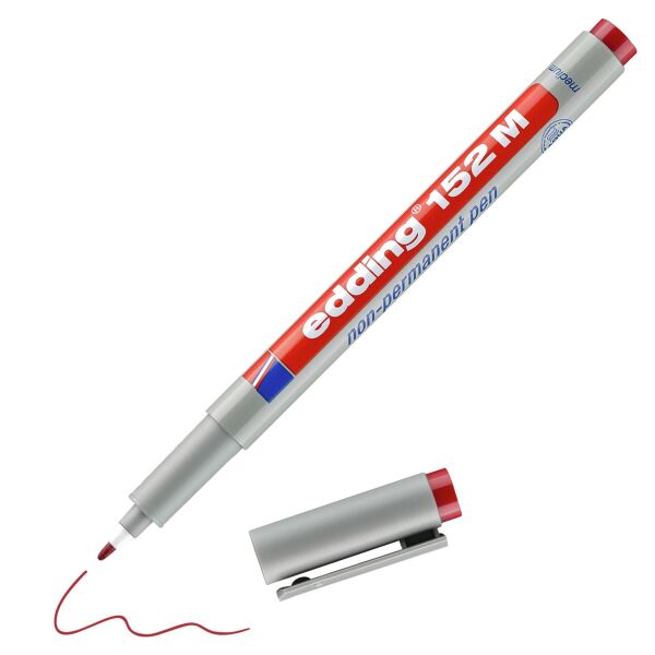 Non-permanent Pen edding 152 M 1 mm rot Folienschreiber