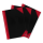 Chinakladde, schwarz, rote Ecken und Falz, blanko, A4, 96 Blatt Bantex