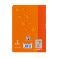 Oxford Schulheft, A5, 7mm kariert, Lineatur 7, 16 Blätter, orange, mit Wolle und Isi
