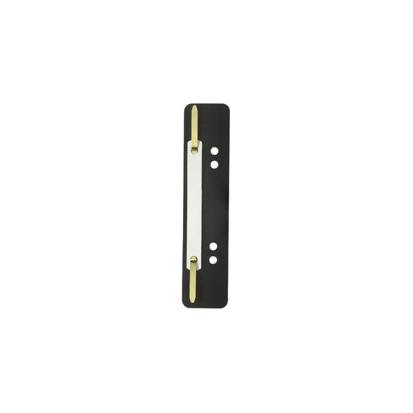 Einhänge-Heftstreifen schwarz PP 35x150mm Pack mit 25 Stück Kunststoff mit Kunststoffdeckleiste,