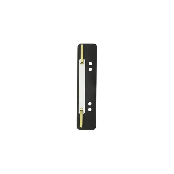 Einhänge-Heftstreifen schwarz PP 35x150mm Pack mit 25 Stück Kunststoff mit Kunststoffdeckleiste,