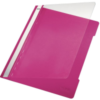 Hefter Standard, A4, langes Beschriftungsfeld, PVC, pink