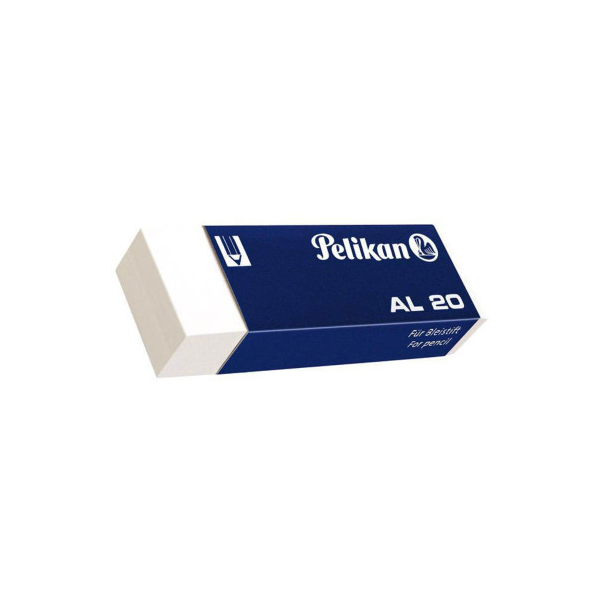 Pelikan Radierer AL20, 65 mm x 21 mm x 12 mm • Größe 65 x 22 x 12 mm