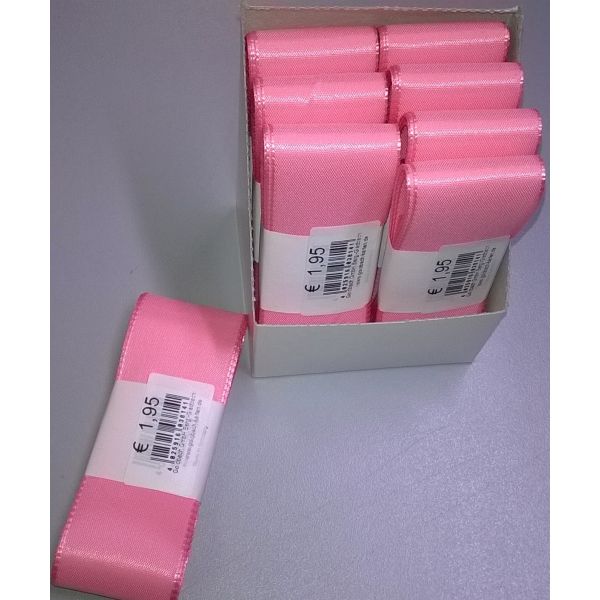 Uni-Taftband – Schleifenband - 40mm x 3m - rosa