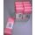 Uni-Taftband – Schleifenband - 40mm x 3m - rosa