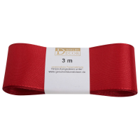 Uni-Taftband – Schleifenband - 40mm x 3m -  rot