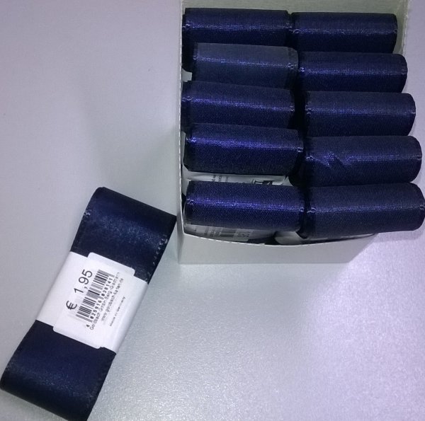 Uni-Taftband – Schleifenband - 40mm x 3m - navyblau