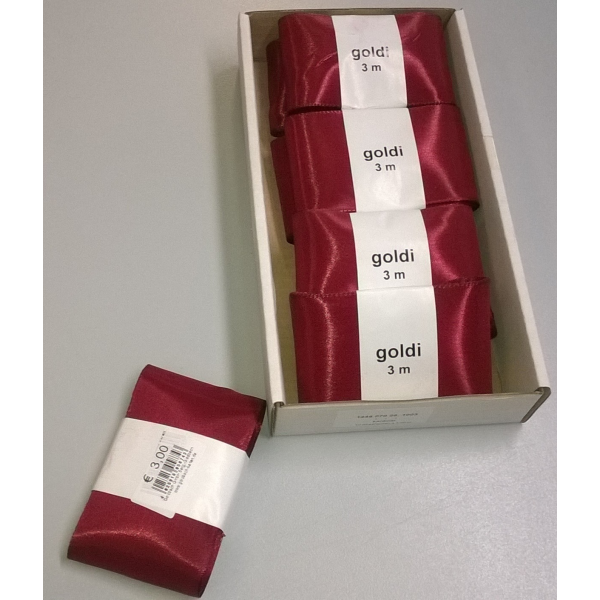 Uni-Taftband – Schleifenband - 70mm x 3m - kardinal