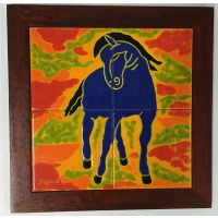 Kachelbild mit Rahmen - 2x2 Kacheln im Format 15x15cm -...