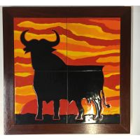 Kachelbild mit Rahmen - 2x2 Kacheln im Format 20x20 cm -...