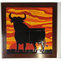 Kachelbild mit Rahmen - 2x2 Kacheln im Format 20x20 cm -...