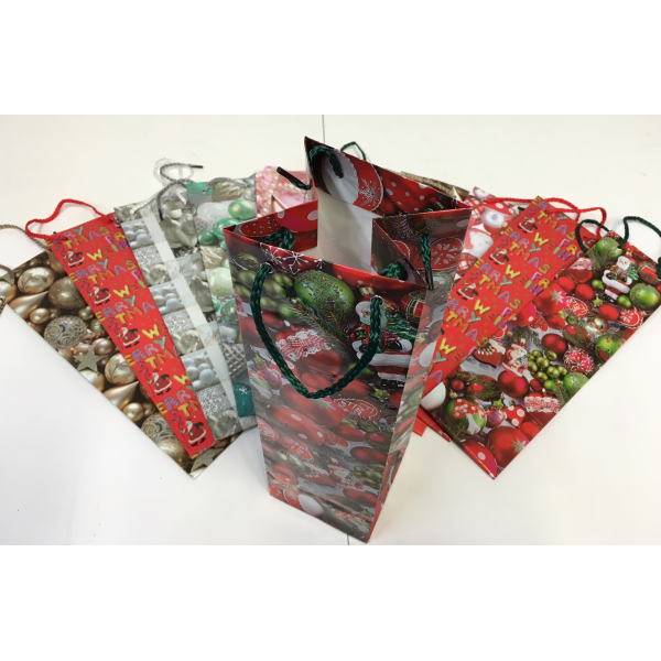Sortiment Flaschentüten Flaschentaschen Weihnachten - 10 Tüten UVP: € 1,95 - € 2,25 - Bundle 2023