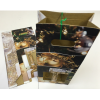Weihnachten Kartonage für Sekt- oder Weinflaschen...