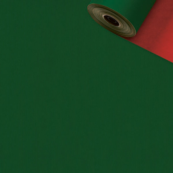 Secaré-Rolle Geschenkpapier 2-Color - 250m x 50 cm - Rot-Grün - Kraftpapier - UVP: € 169,00