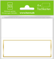 Hanra 8017 - Tischkarte / 6er-Set / 6 Stück im...
