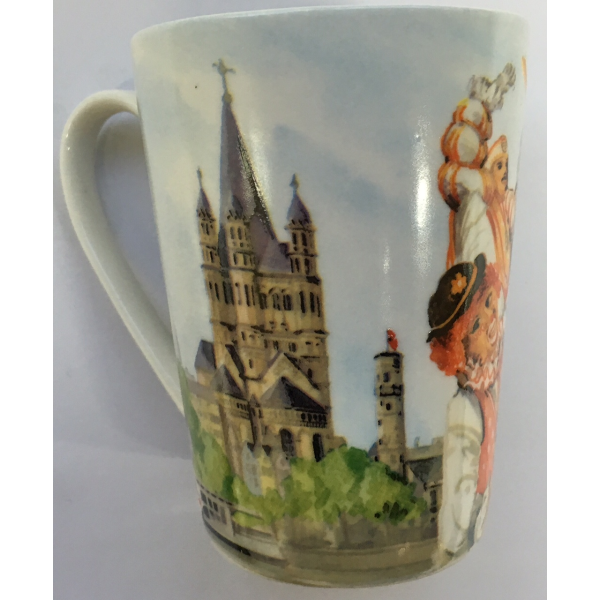 Köln Becher Porzellanbecher Porcelain Mug 300ml 8,5 x11 cm Becher mit Kölnmotiv Kölner Dom Colonia C, 8,95 €