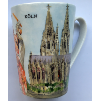 Köln Becher Porzellanbecher Porcelain Mug 300ml 8,5...